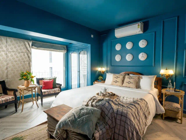 Bedroom 2 - The Smurf Suite
