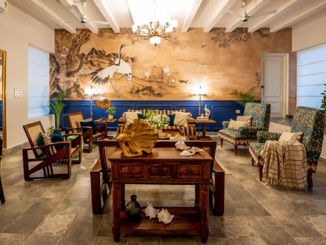 Living area - The Cobalt Canvas