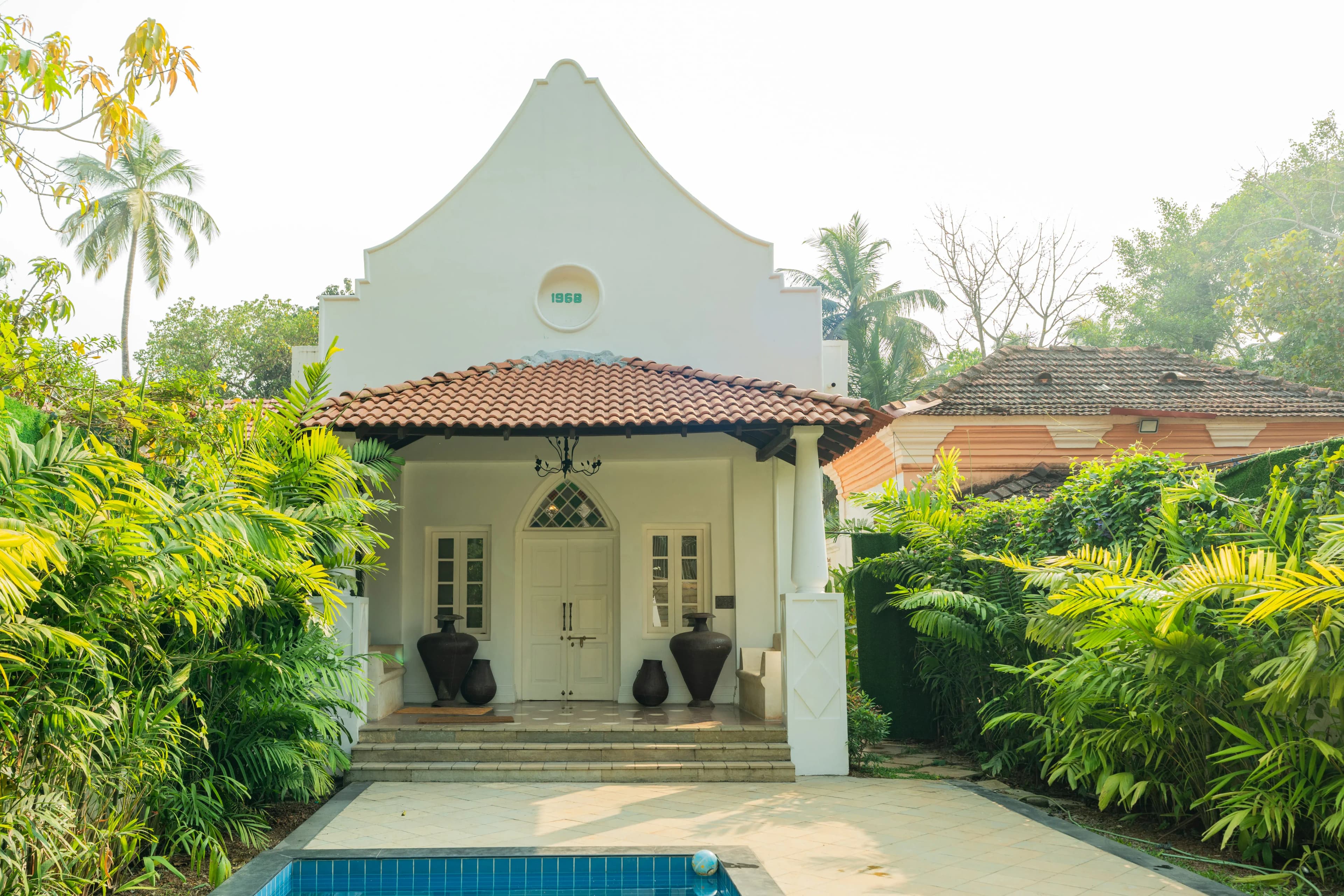 LT462 | Luxe 4-BHK Villa With Pvt Pool, Garden & Portuguese Charm